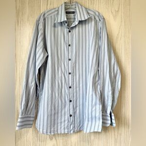 Dolce & Gabbana Men’s Striped Tailored Fit Dress Shirt – Size 16 / 41 – EUC